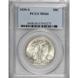 1939-S 50C MS66 PCGS