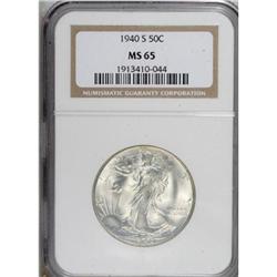 1940-S 50C MS65 NGC