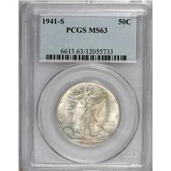 1941-S 50C MS63 PCGS