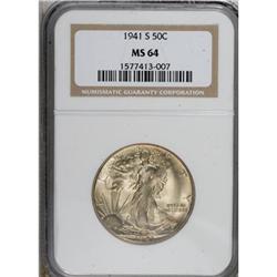 1941-S 50C MS64 NGC