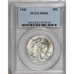1942 50C MS65 PCGS