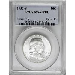 1952-S 50C Full Bell Lines MS64 PCGS