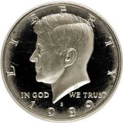 1989-S 50C Deep Cameo PR70 PCGS