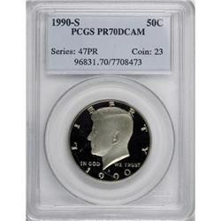 1990-S 50C Deep Cameo PR70 PCGS