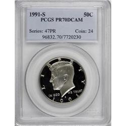 1991-S 50C Deep Cameo PR70 PCGS