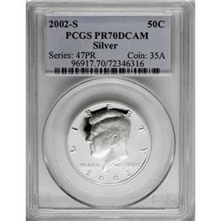2002-S 50C Silver Deep Cameo PR70 PCGS