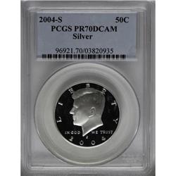 2004-S 50C Silver Deep Cameo PR70 PCGS
