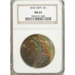 1878 7/8TF $1 Strong MS64 NGC