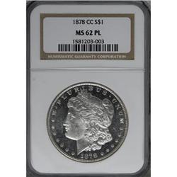 1878-CC $1 Prooflike MS62 NGC