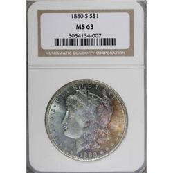 1880-S $1 MS63 NGC