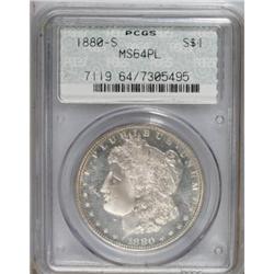 1880-S $1 Prooflike MS64 PCGS