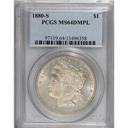 1880-S $1 Deep Mirror Prooflike MS64 PCGS