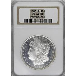 1880-S $1 Deep Mirror Prooflike MS64 NGC