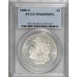 1880-S $1 Deep Mirror Prooflike MS65 PCGS