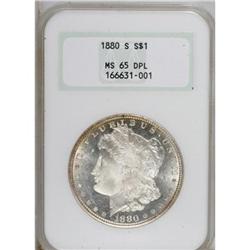 1880-S $1 Deep Mirror Prooflike MS65 NGC