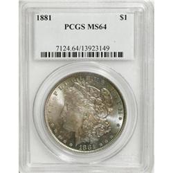 1881 $1 MS64 PCGS