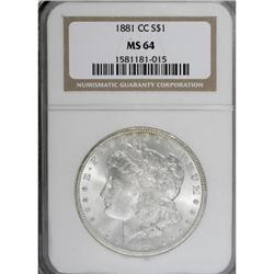 1881-CC $1 MS64 NGC
