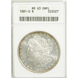 1881-O $1 Deep Mirror Prooflike MS63 ANACS