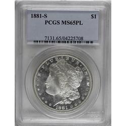 1881-S $1 Prooflike MS65 PCGS
