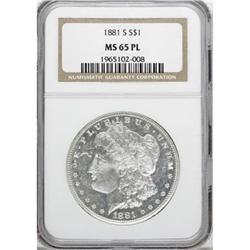 1881-S $1 Prooflike MS65 NGC