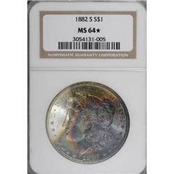 1882-S $1 MS64 NGC