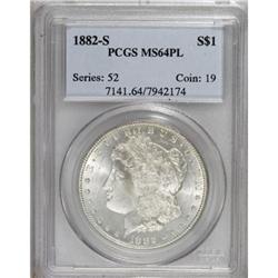 1882-S $1 Prooflike MS64 PCGS