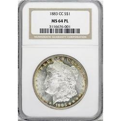 1883-CC $1 Prooflike MS64 NGC