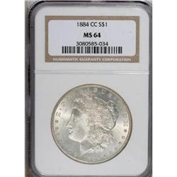 1884-CC $1 MS64 NGC