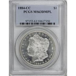 1884-CC $1 Deep Mirror Prooflike MS63 PCGS