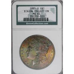 1885-O $1 MS64 NGC