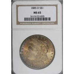 1885-O $1 MS65 NGC