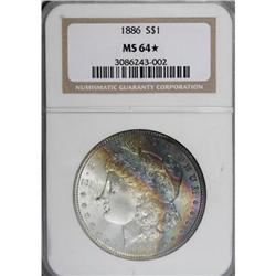 1886 $1 MS64 NGC