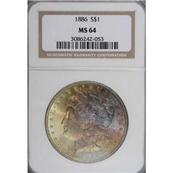 1886 $1 MS64 NGC