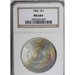 1886 $1 MS64 NGC