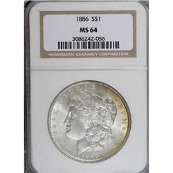 1886 $1 MS64 NGC