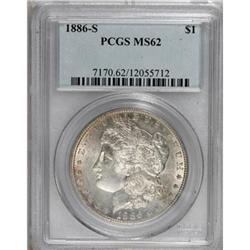 1886-S $1 MS62 PCGS