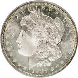 1887 $1 Deep Mirror Prooflike MS64 PCGS
