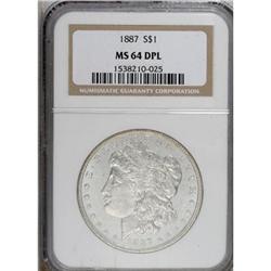 1887 $1 Deep Mirror Prooflike MS64 NGC