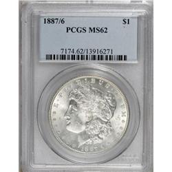 1887/6 $1 MS62 PCGS