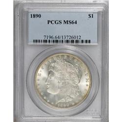 1890 $1 MS64 PCGS