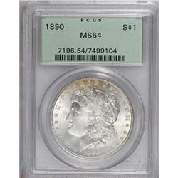 1890 $1 MS64 PCGS