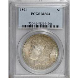 1891 $1 MS64 PCGS