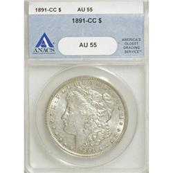1891-CC $1 AU55 ANACS
