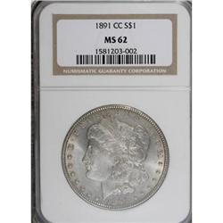 1891-CC $1 MS62 NGC