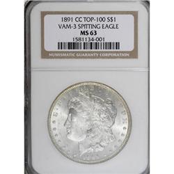1891-CC $1 MS63 NGC