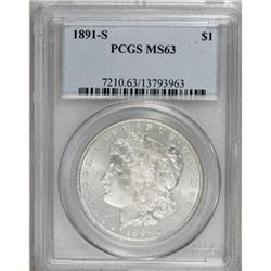 1891-S $1 MS63 PCGS