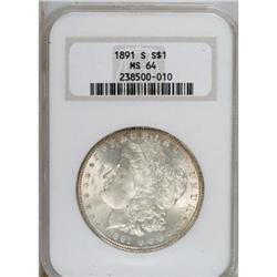 1891-S $1 MS64 NGC