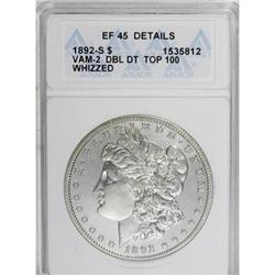 1892-S $1 XF45 ANACS