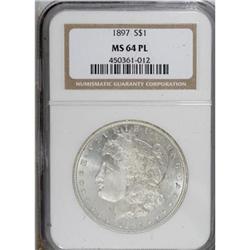1897 $1 Prooflike MS64 NGC