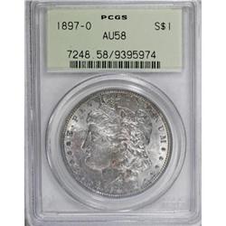 1897-O $1 AU58 PCGS